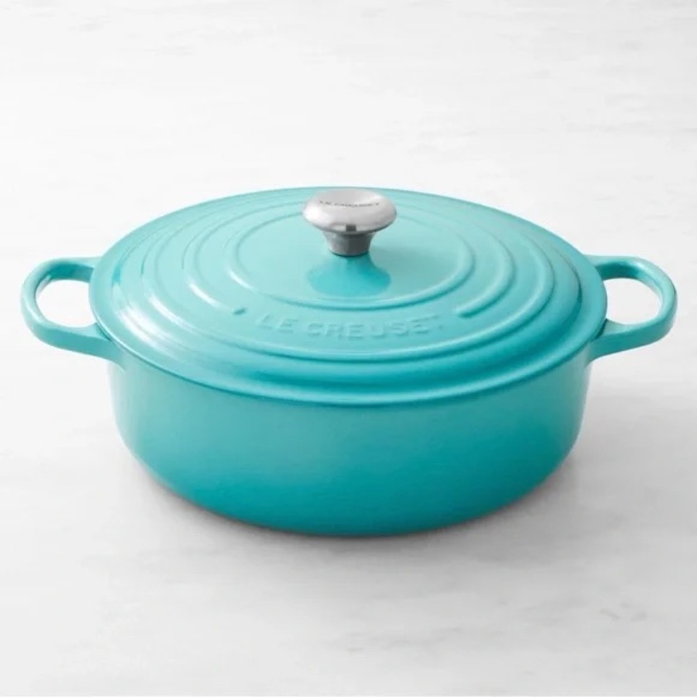 Le Creuset Aqua Cast Iron Casserole Dish